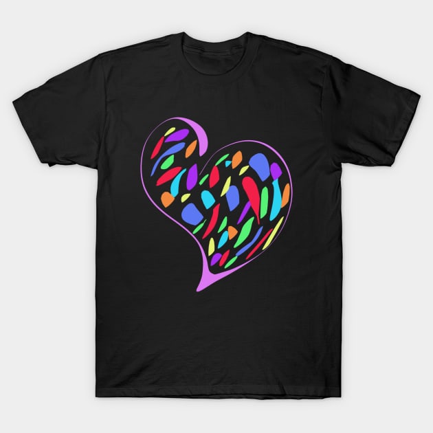 Heart camoflauge T-Shirt by larissah94